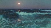 Lionel Walden Moonlight china oil painting artist